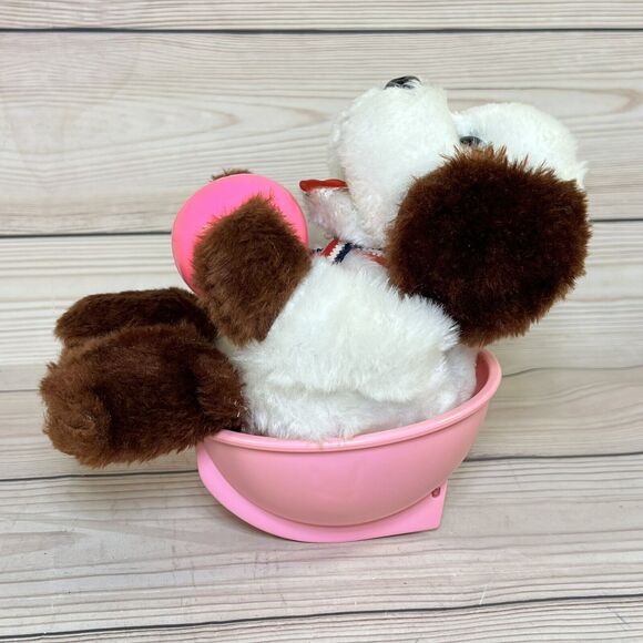 VTG Battery Operated Rocking Dog Toy Squeaker Plush Stuffed Animal Taiwan 70s? - Picture 10 of 10